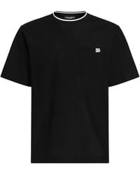 Dolce & Gabbana - Pocket-Detail Crew-Neck T-Shirt - Lyst