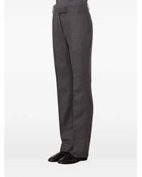Officine Generale - Lenie Straight Broek Met Persvouw - Lyst