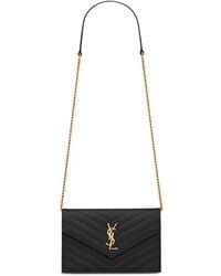 Saint Laurent - Cassandre Quilted Leather Shoulder Bag - Lyst