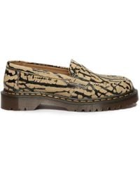 Dr. Martens - Delapre Animal-Print Penny Loafers - Lyst
