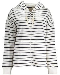 North Sails - Striped Zip-Up Hoodie - Lyst