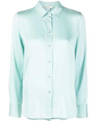 Vince - Stretch-Silk Buttoned Shirt - Lyst