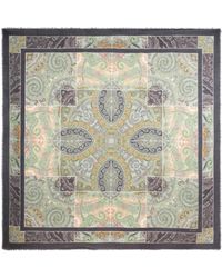 Etro - Paisley-print Fringed Shawl - Lyst
