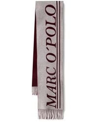 Marc O' Polo - Logo-Print Fringed Scarf - Lyst