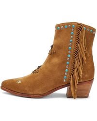 Frau - Bottines À Franges Cloutées - Lyst