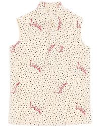 Valentino Garavani - Plus De Pois Crepe De Chine Bubble Top - Lyst
