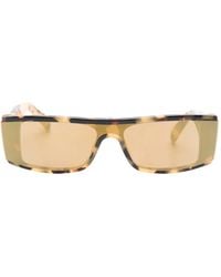 Barrow - Stepper Zonnebril Met Vierkant Montuur En Logodetail - Lyst