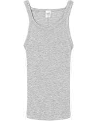 RE/DONE - Ribbed Knit Tank Top - Lyst