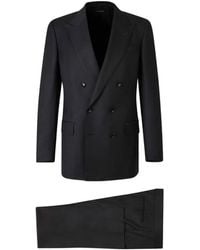 Tom Ford - Pak Met Visgraatpatroon En Dubbele Rij Knopen - Lyst