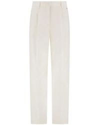 Herno - Darted Pressed-Crease Trousers - Lyst