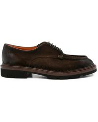 Santoni - Colin Rs Suede Derby Shoes - Lyst