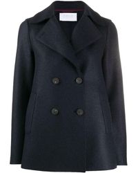 Harris Wharf London Caban à boutonnière croisée - Bleu