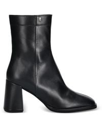 Furla - Square Heel Zip Boots - Lyst