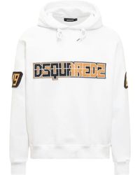 DSquared² - Hoodie Met Logo-Applicatie - Lyst