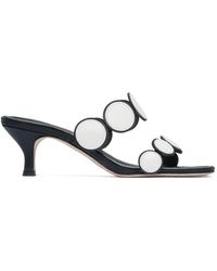 Bernardo - Prya Circle-Embellished Heeled Sandals - Lyst