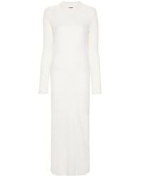 Jil Sander - Layered Wool Midi Dress - Lyst