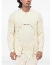 Off-White c/o Virgil Abloh - Meteor Cut-Out Ribbed-Knit Sweater - Lyst
