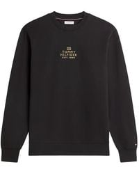 Tommy Hilfiger - Logo-Embroidered Crew-Neck Sweater - Lyst