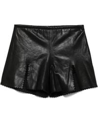 Blumarine - Short En Cuir À Évents - Lyst