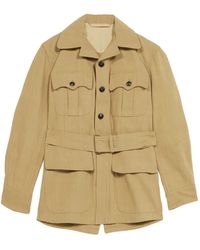 Fortela - Clint Belted Chest-Pockets Jacket - Lyst