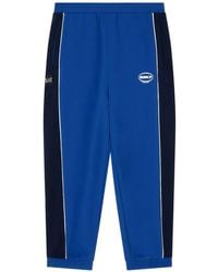 EA7 - Logo-Print Side-Stripe Track Pants - Lyst
