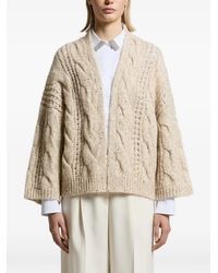 Peserico - Sequin-Embellished Cable-Knit Cardigan - Lyst