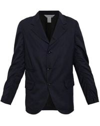 Comme des Garçons - Striped Ruched-Sleeve Jacket - Lyst