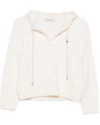 Dorothee Schumacher - Hooded V-Neck Sweater - Lyst