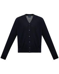 Paul & Shark - V-Neck Wool Cardigan - Lyst