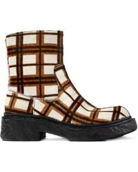 CAMPERLAB - Vamonos Checked Zip Boots - Lyst