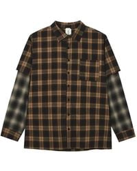 WESTFALL - Camicia A Quadri Con Maniche A Strati - Lyst