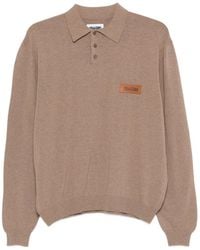 Magliano - Long-Sleeve Logo-Patch Polo Shirt - Lyst