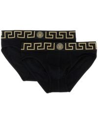 Versace - Greca Medusa Briefs (Set Of Two) - Lyst