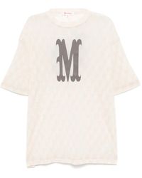 MASU - Angel-Print Mesh T-Shirt - Lyst