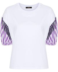 Twin Set - Bead-detail Cotton T-shirt - Lyst