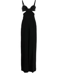 Elie Saab - Crystal-Embellished Cut-Out Detailing Jumpsuit - Lyst