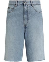 Dolce & Gabbana - Stylish Mini Zip Fastening Shorts - Lyst