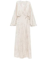 Golden Goose - Jacquard Wrap Maxi Dress - Lyst