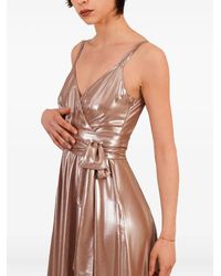 LE_RJTANGE® - Metallic Wrap Dress - Lyst