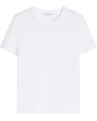 Max Mara - Embroidered-Logo T-Shirt - Lyst