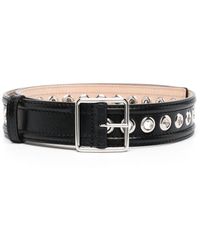 Alexander McQueen - Leather Belt With Eyelets - Lyst