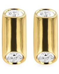 Pragnell - 18Kt Eclipse Diamond Stud Earrings - Lyst