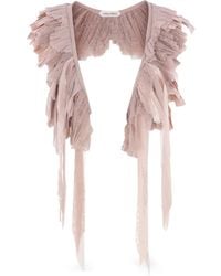 Alberta Ferretti - Sciarpa Plissettata Con Ruches - Lyst