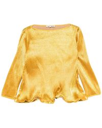 Melitta Baumeister - Metallic Plissé Top - Lyst