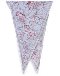 Fabiana Filippi - Floral-Print Silk Scarf - Lyst