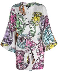 pink versace robe womens