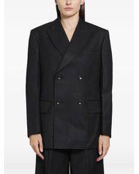 Junya Watanabe - Pinstripe Double-Breasted Jacket - Lyst