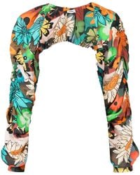 Amir Slama - Floral-Print Bolero Jacket - Lyst