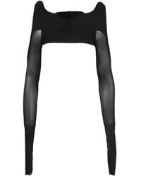Rick Owens - Long-Sleeved Crop Top - Lyst