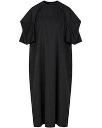 Enfold - Midi Box Pleated-Sleeve Dress - Lyst